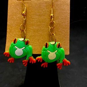Tree frog earrings
